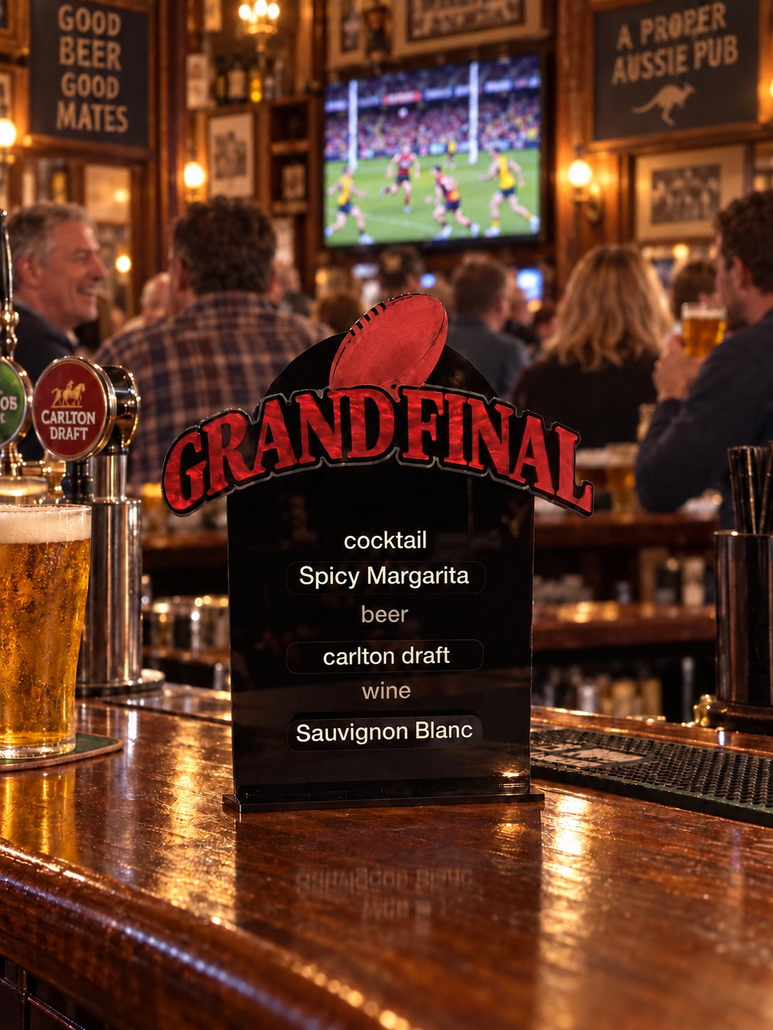 Reusable Magnetic Bar Menu Sign – Customisable for Every Occasion